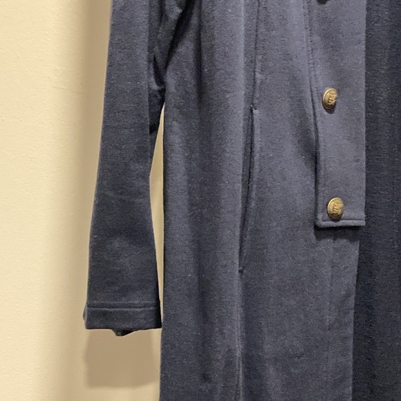 NWOT - Tommy Hilfiger Long Navy Blue Military Open Style Jacket - Size 12* - Picture 9 of 14